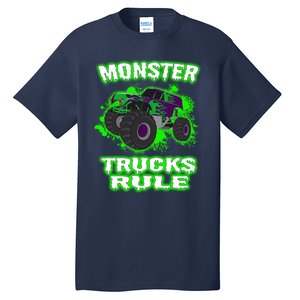 Awesome Monster Trucks Rule Tall T-Shirt