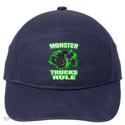 Awesome Monster Trucks Rule 7-Panel Snapback Hat