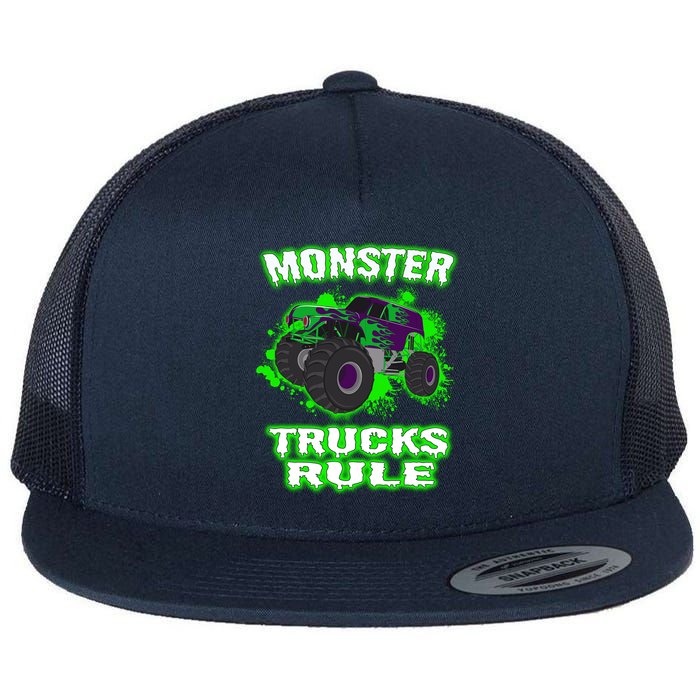 Awesome Monster Trucks Rule Flatbill Hat