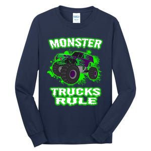 Awesome Monster Trucks Rule Tall Long Sleeve T-Shirt