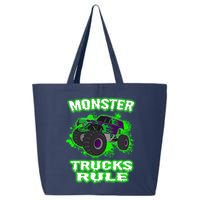 Awesome Monster Trucks Rule 25L Jumbo Tote