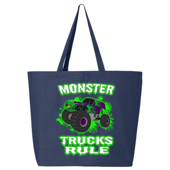 Awesome Monster Trucks Rule 25L Jumbo Tote