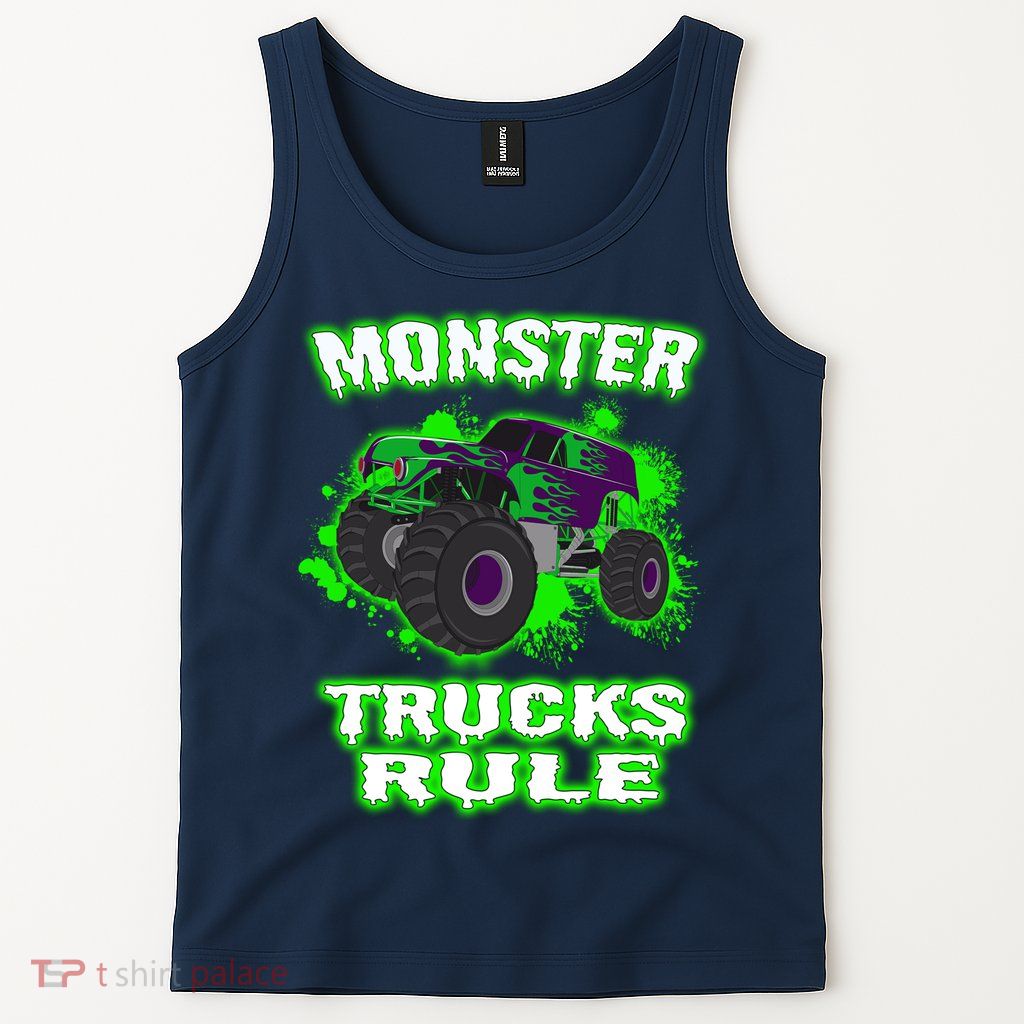 Awesome Monster Trucks Rule Tank Top
