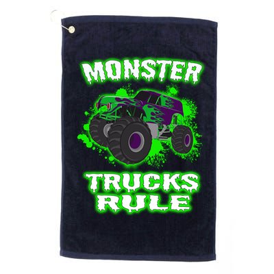 Awesome Monster Trucks Rule Golf Towel