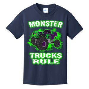 Awesome Monster Trucks Rule Kids T-Shirt