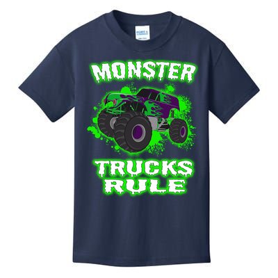 Awesome Monster Trucks Rule Kids T-Shirt