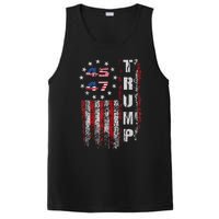 American Made Trump Merchandise Flag Trump 45 47 Trump 2025 PosiCharge Competitor Tank