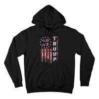 American Made Trump Merchandise Flag Trump 45 47 Trump 2025 Tall Hoodie