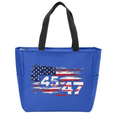 American Made Trump 45 47 Zip Tote Bag