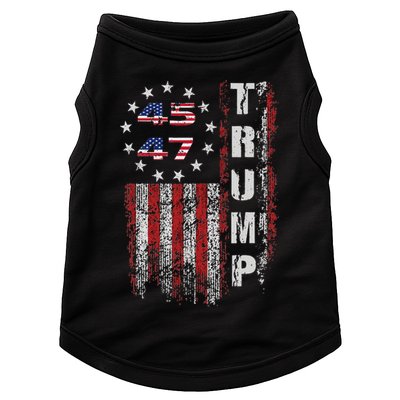 American Made Trump Merchandise Flag Trump 45 47 Doggie Tank