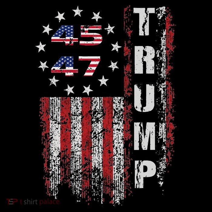 American Made Trump Merchandise Flag Trump 45 47 Flatbill Hat
