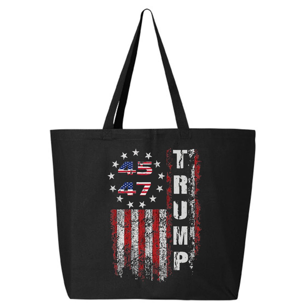 American Made Trump Merchandise Flag Trump 45 47 25L Jumbo Tote