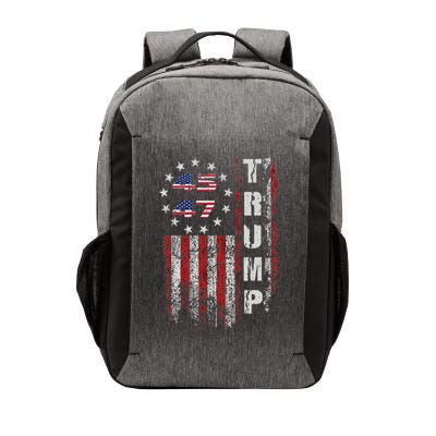American Made Trump Merchandise Flag Trump 45 47 Vector Backpack