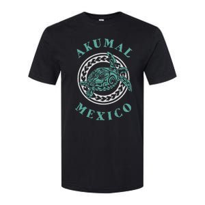 Akumal Mexico Tribal Tattoo Sea Turtle Softstyle CVC T-Shirt