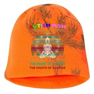 Autism Mom The Soul Of A Witch Autism Awareness Gift Kati - Camo Knit Beanie