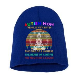 Autism Mom The Soul Of A Witch Autism Awareness Gift Short Acrylic Beanie