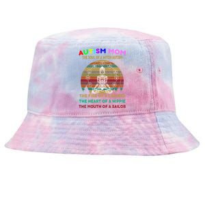 Autism Mom The Soul Of A Witch Autism Awareness Gift Tie-Dyed Bucket Hat