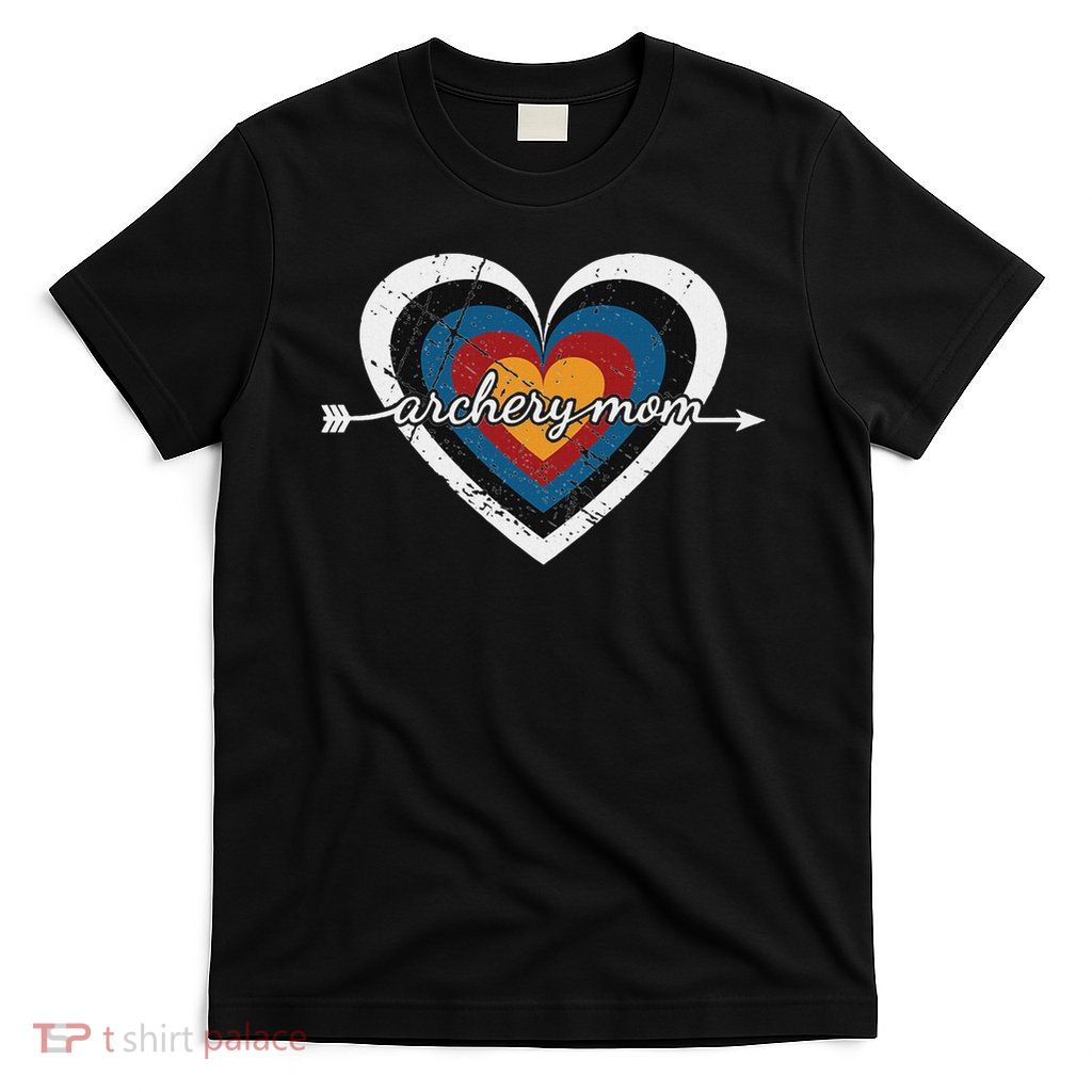 Archery Mom Target Heart Usa Archery T-Shirt
