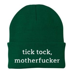 Anna Maltese Tick Tock Motherfucker Knit Cap Winter Beanie