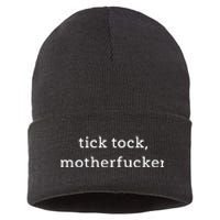 Anna Maltese Tick Tock Motherfucker Sustainable Knit Beanie