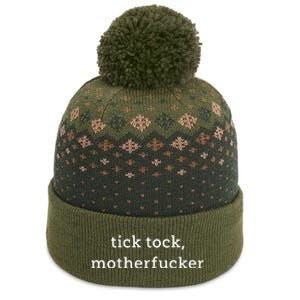 Anna Maltese Tick Tock Motherfucker The Baniff Cuffed Pom Beanie