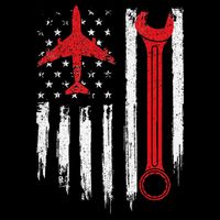 Airplane Mechanic Tools Aviation Technician Plane Lover Cooling Performance Crew T-Shirt