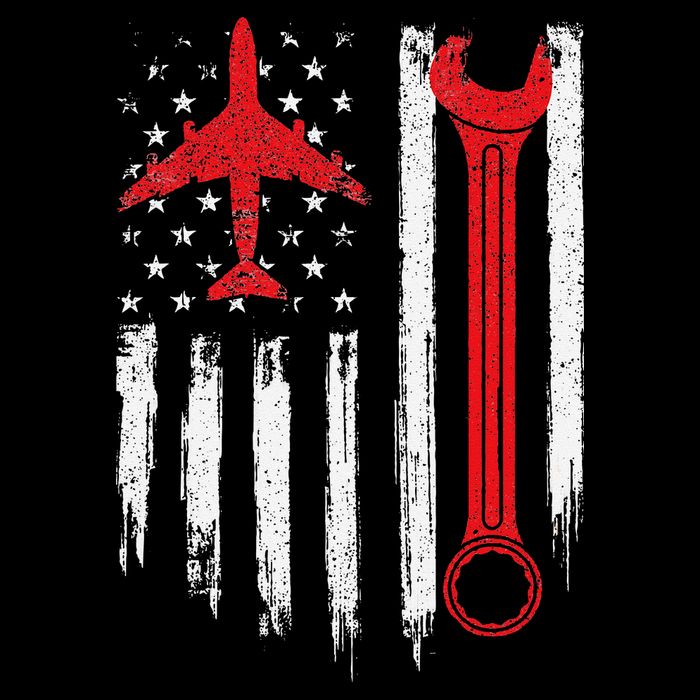 Airplane Mechanic Tools Aviation Technician Plane Lover Cooling Performance Crew T-Shirt