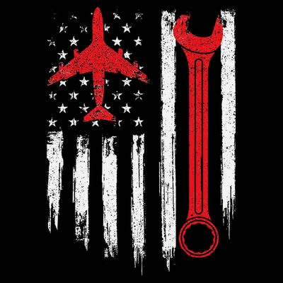 Airplane Mechanic Tools Aviation Technician Plane Lover T-Shirt