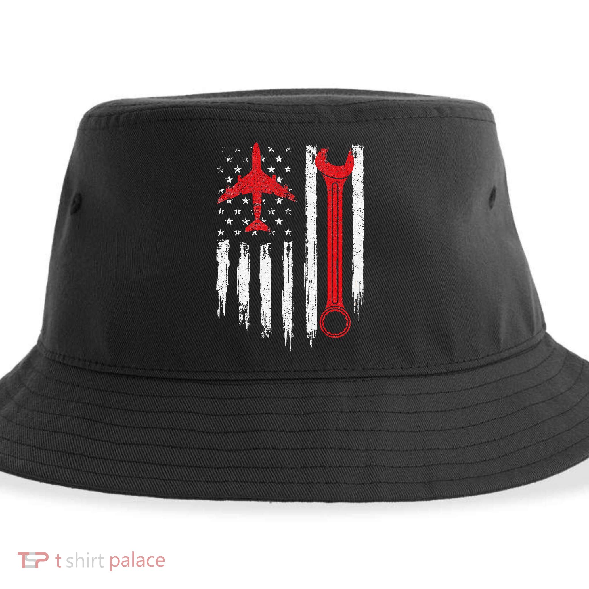 Airplane Mechanic Tools Aviation Technician Plane Lover Sustainable Bucket Hat