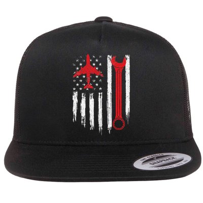 Airplane Mechanic Tools Aviation Technician Plane Lover Flatbill Hat