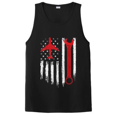 Airplane Mechanic Tools Aviation Technician Plane Lover PosiCharge Competitor Tank