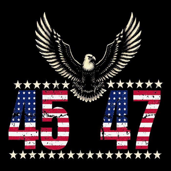 American Made Trump Merchandise Trump 45 47 Trump 2025 Sweatshirt