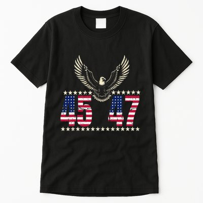 American Made Trump Merchandise Trump 45 47 Trump 2025 Tall T-Shirt