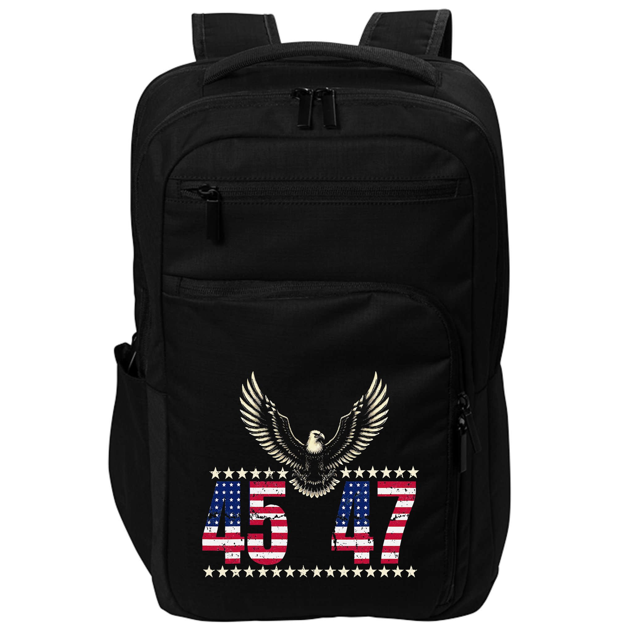 American Made Trump Merchandise Trump 45 47 Trump 2025 Impact Tech Backpack