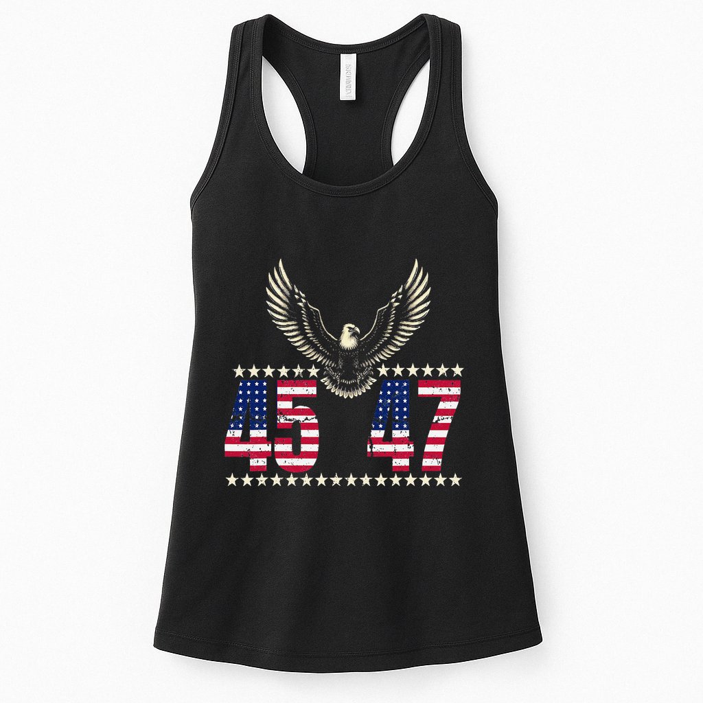American Made Trump Merchandise Trump 45 47 Trump 2025 Womens Tank Top