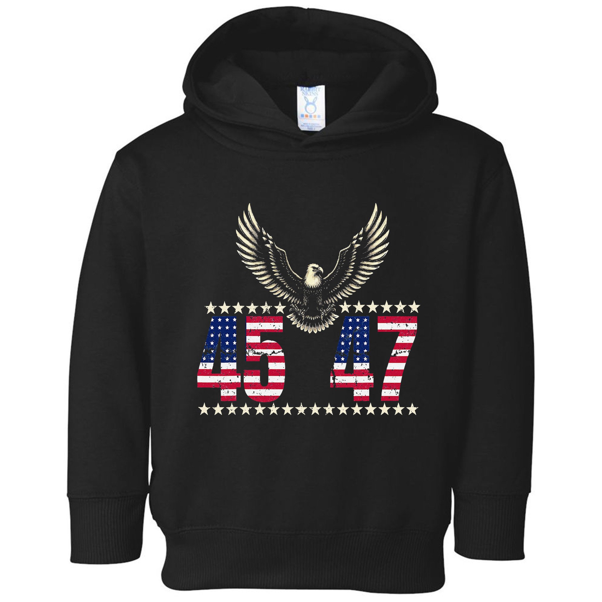 American Made Trump Merchandise Trump 45 47 Trump 2025 Toddler Hoodie