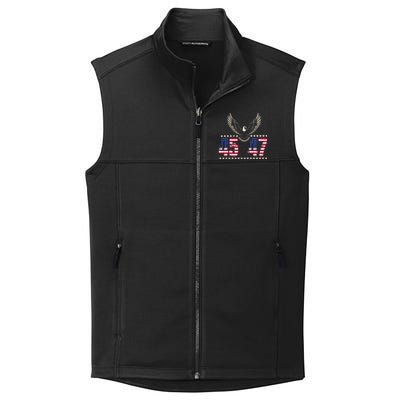 American Made Trump Merchandise Trump 45 47 Trump 2025 Collective Smooth Fleece Vest