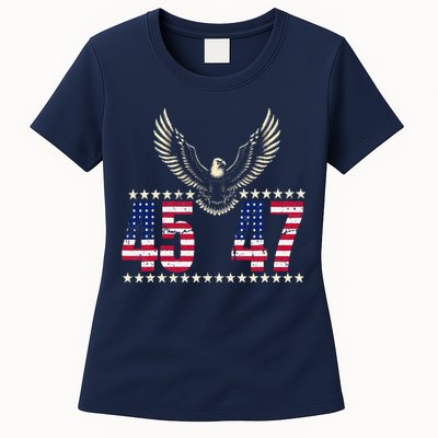 American Made Trump Merchandise Trump 45 47 Trump 2025 Women's T-Shirt