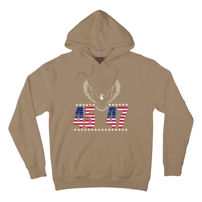 American Made Trump Merchandise Trump 45 47 Trump 2025 Hoodie