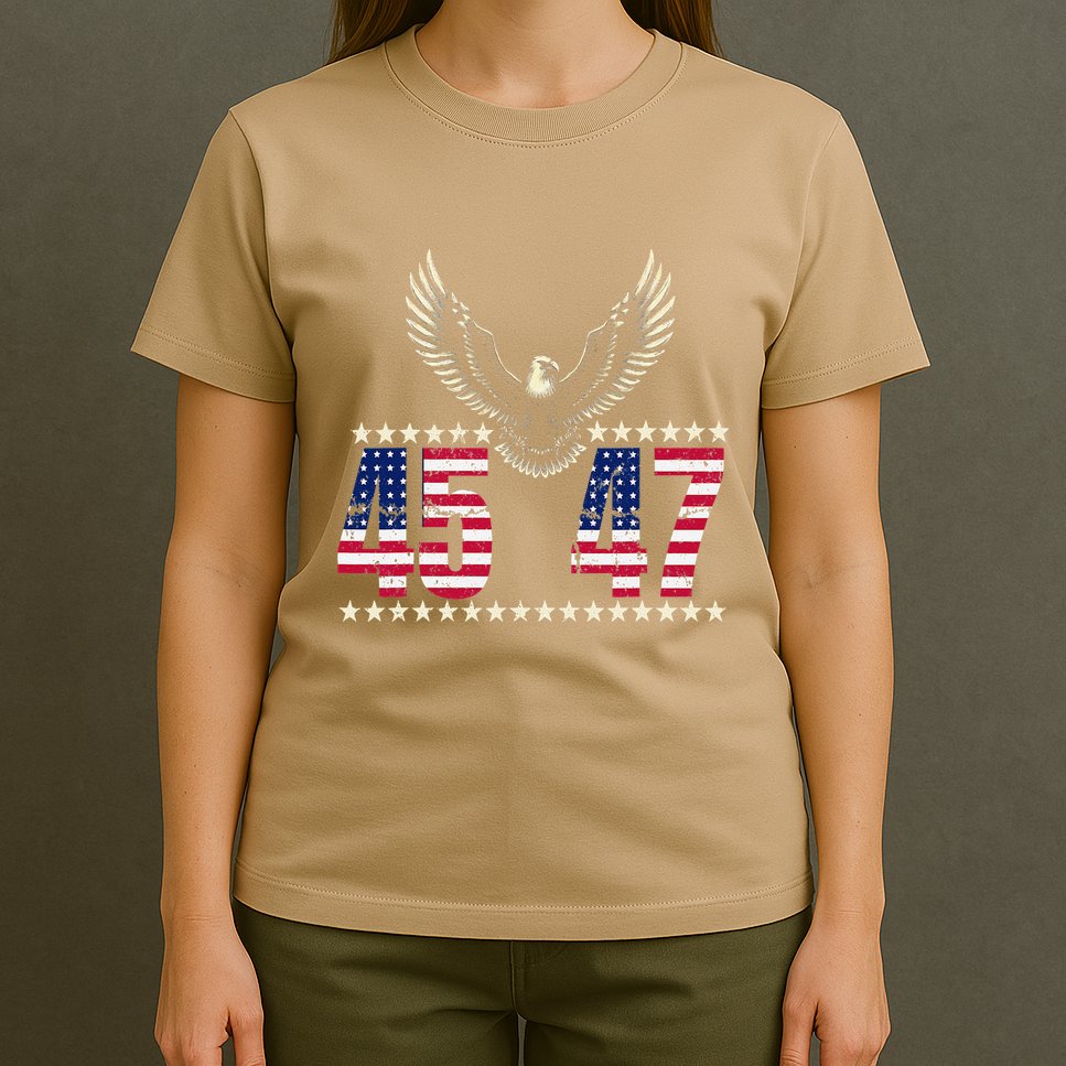 American Made Trump Merchandise Trump 45 47 Trump 2025 T-Shirt
