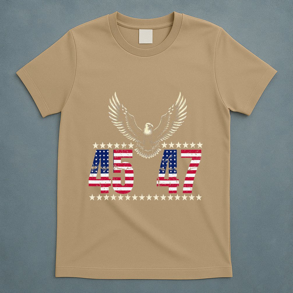 American Made Trump Merchandise Trump 45 47 Trump 2025 T-Shirt