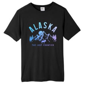 Alaska Moose The Last Frontier Mountains Hiking Gift Tall Fusion ChromaSoft Performance T-Shirt