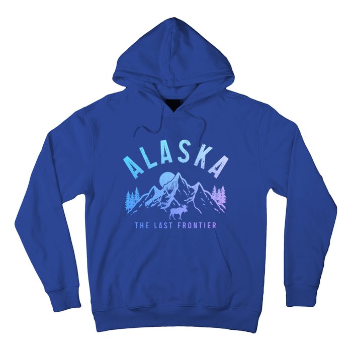 Alaska Moose The Last Frontier Mountains Hiking Gift Hoodie