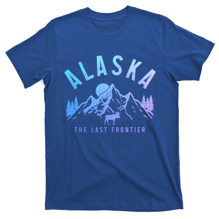 Alaska Moose The Last Frontier Mountains Hiking Gift T-Shirt