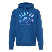 Alaska Moose The Last Frontier Mountains Hiking Gift Premium Hoodie