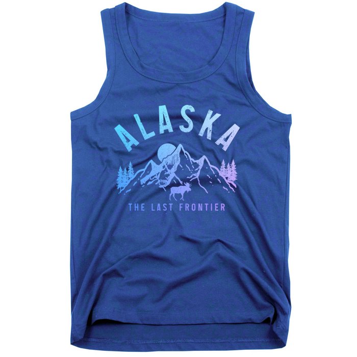 Alaska Moose The Last Frontier Mountains Hiking Gift Tank Top