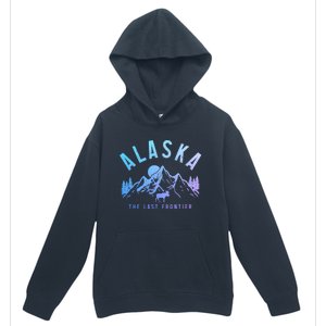 Alaska Moose The Last Frontier Mountains Hiking Gift Urban Pullover Hoodie