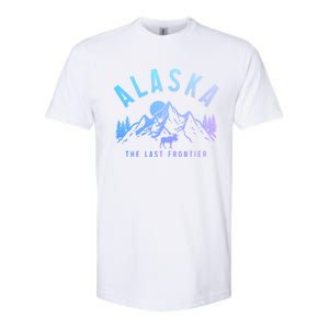 Alaska Moose The Last Frontier Mountains Hiking Gift Softstyle CVC T-Shirt