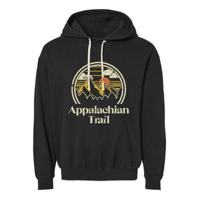 Appalachian Mountains Trail Vintage Hiking Camp Retro Gift Garment-Dyed Fleece Hoodie