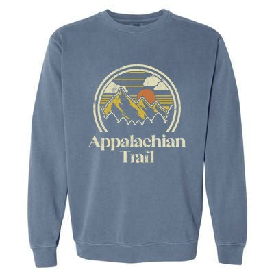 Appalachian Mountains Trail Vintage Hiking Camp Retro Gift Garment-Dyed Sweatshirt